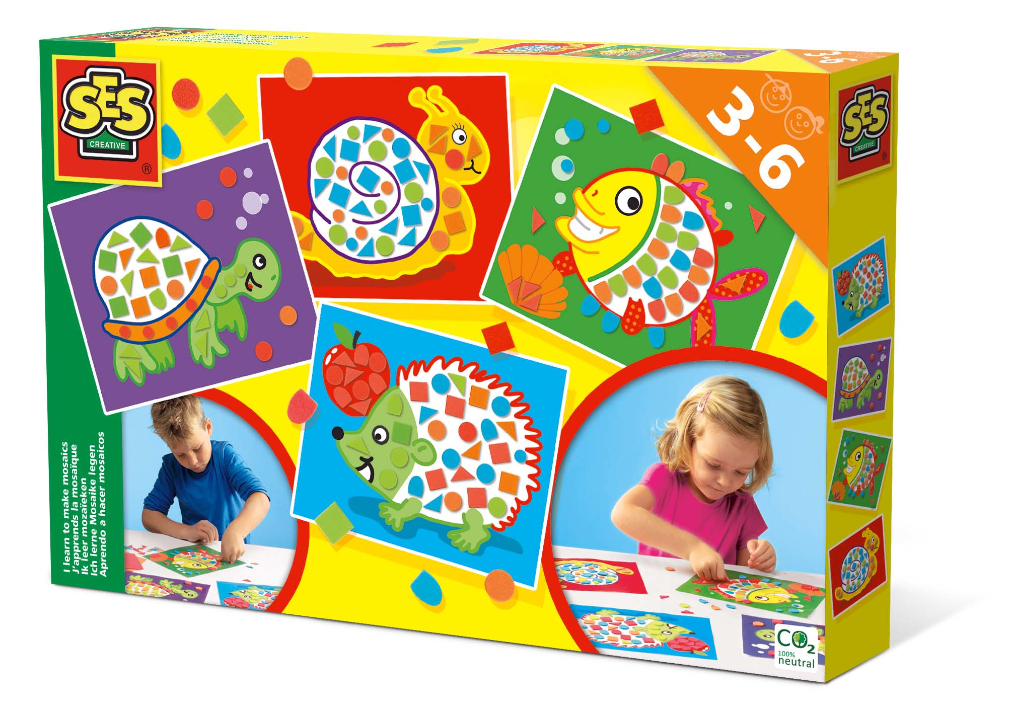 Jogo Didático Mosaicos Coloridos Brinquedos Educativos Infantil